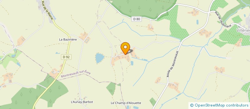 localisation de l'entreprise SCI LA POUSSIERE  MAUGES-SUR-LOIRE