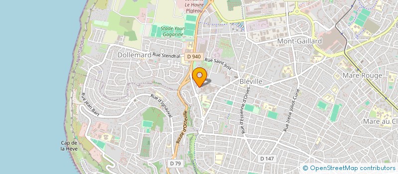 localisation de l'entreprise SCI LA POUSSINIERE  LE HAVRE