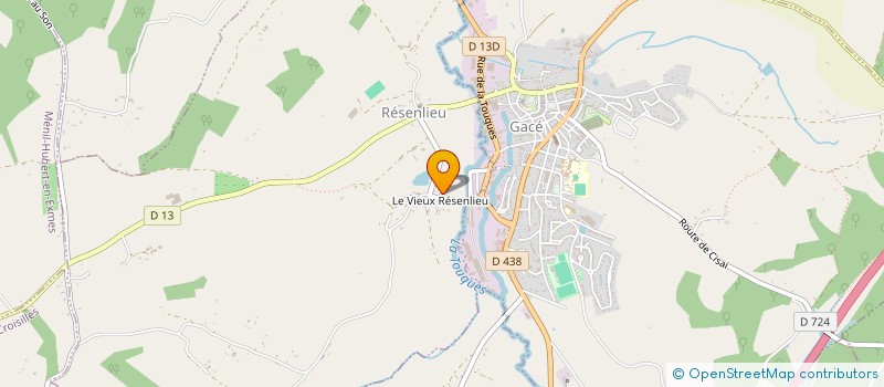 localisation de l'entreprise SCI LA POUSSINIERE à RESENLIEU