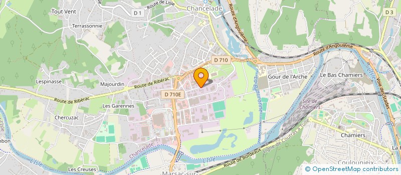 localisation de l'entreprise SCI LA PRADE  MARSAC-SUR-L ISLE