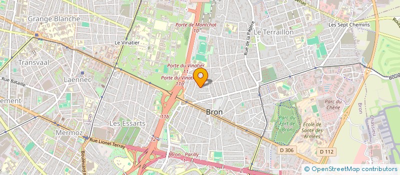 localisation de l'entreprise SCI LA PRAILLE  BRON