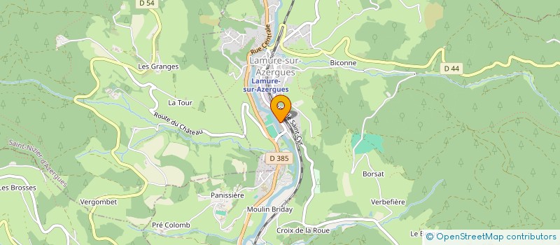 localisation de l'entreprise SCI LA PRAIRIE  LAMURE-SUR-AZERGUES