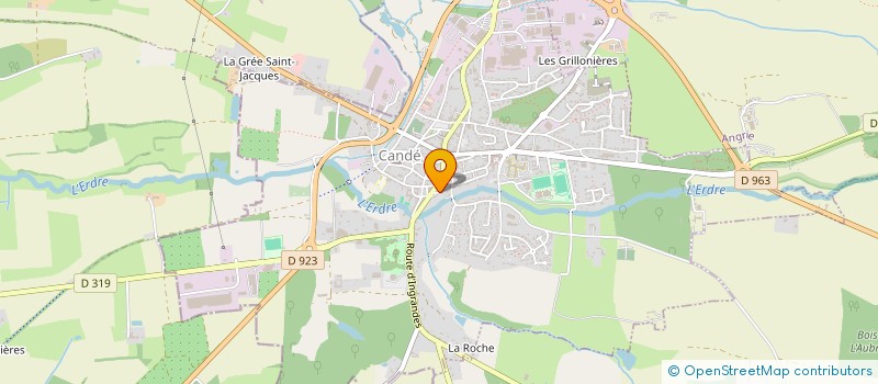 localisation de l'entreprise SCI LA PRAIRIE  CANDE