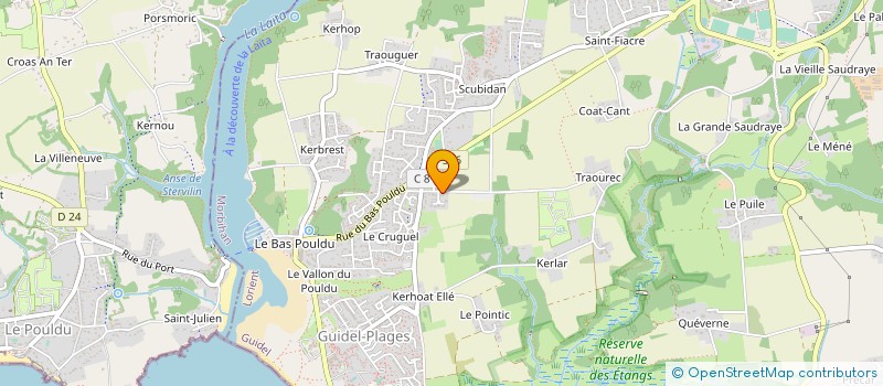 localisation de l'entreprise SCI LA PRAIRIE  GUIDEL