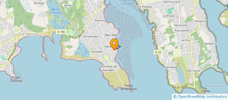 localisation de l'entreprise SCI LA PRAIRIE  LA TRINITE-SUR-MER