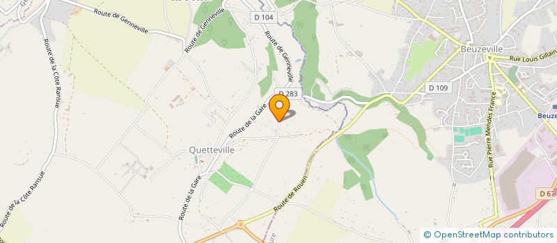 localisation de l'entreprise SCI LA PRAIRIE  QUETTEVILLE