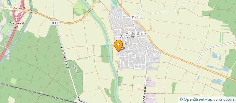 localisation de l'entreprise SCI LA PRAIRIE  ANDOLSHEIM