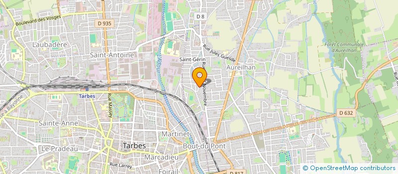 localisation de l'entreprise SCI LA PRAIRIE  AUREILHAN