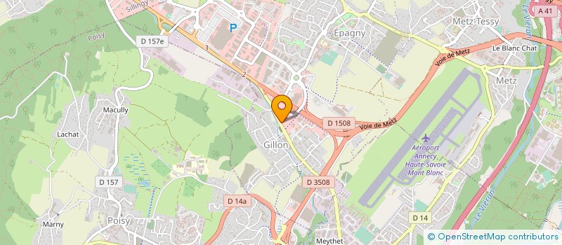 localisation de l'entreprise SCI LA PRAIRIE  EPAGNY METZ-TESSY