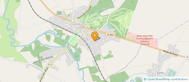 localisation de l'entreprise SCI LA PRAIRIE à VILLEDIEU-SUR-INDRE