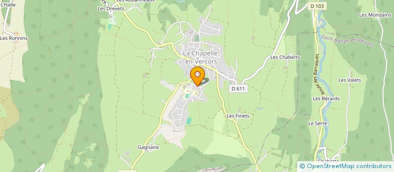localisation de l'entreprise SCI LA PRAIRIE à LA CHAPELLE-EN-VERCORS