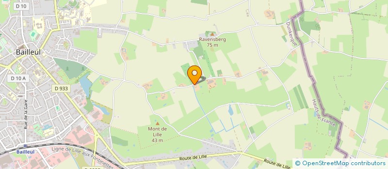 localisation de l'entreprise SCI LA PRAIRIE à BAILLEUL