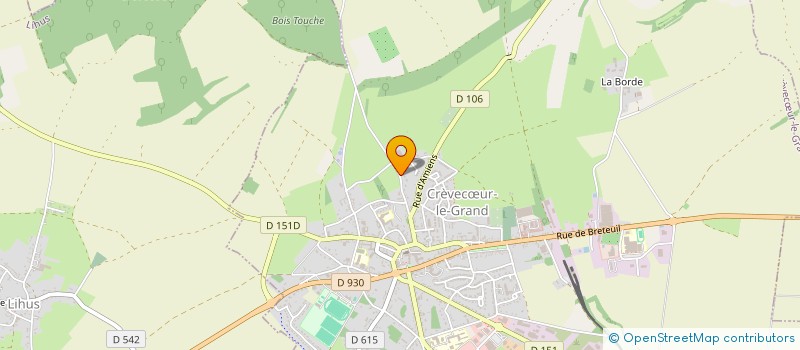 localisation de l'entreprise SCI LA PRAIRIE  CREVECUR-LE-GRAND