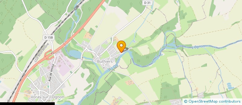 localisation de l'entreprise SCI LA PRAIRIE  BOURGUIGNON-LES-LA-CHARITE