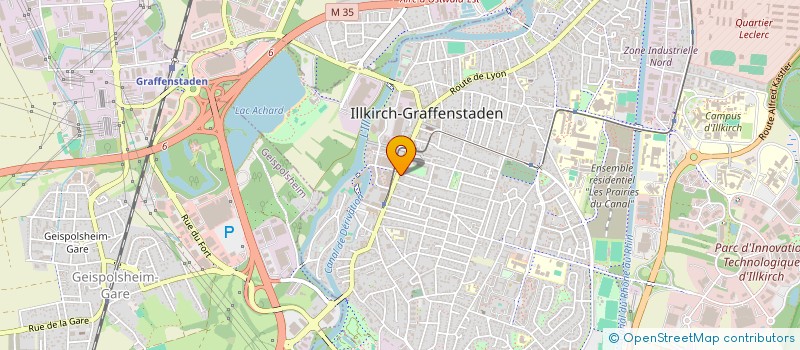 localisation de l'entreprise SCI LA PRAIRIE  ILLKIRCH-GRAFFENSTADEN