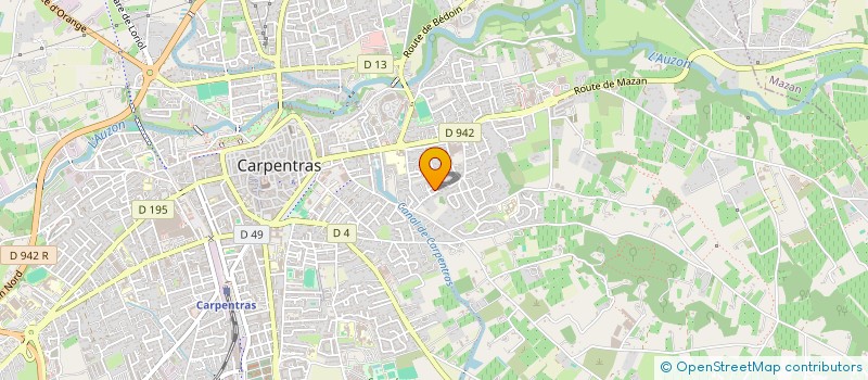 localisation de l'entreprise SCI LA PRAIRIE  CARPENTRAS