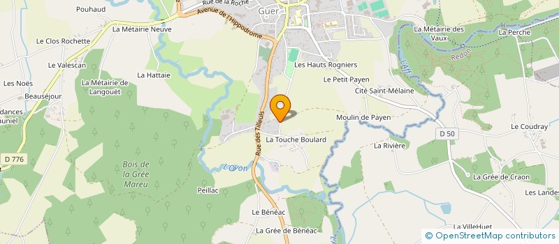 localisation de l'entreprise SCI LA PREE CADO  GUER