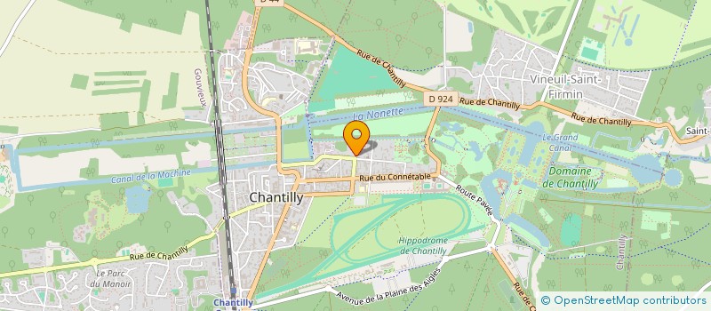 localisation de l'entreprise SCI LA PREE DU PARC  CHANTILLY