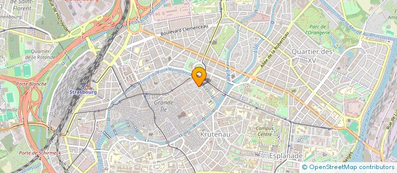 localisation de l'entreprise SCI LA PREFECTURE  STRASBOURG