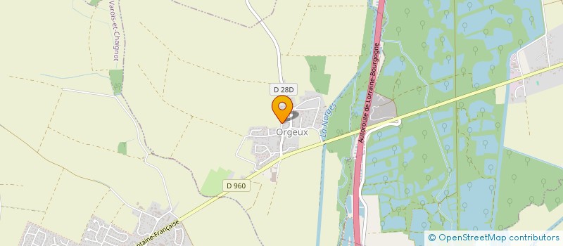 localisation de l'entreprise SCI LA PRELE  ORGEUX