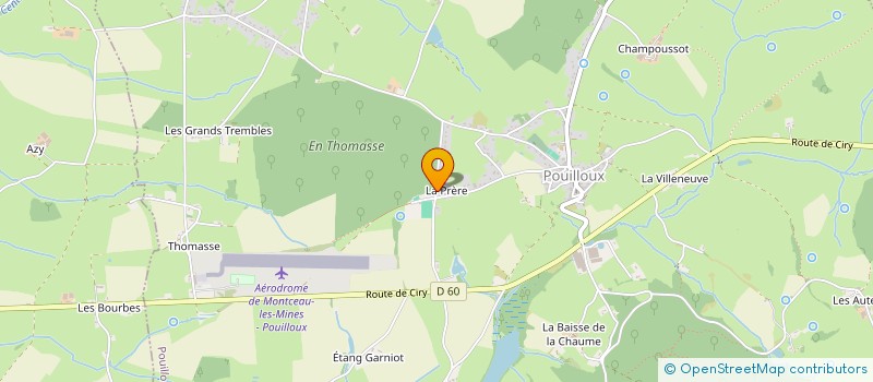 localisation de l'entreprise SCI LA PRERE  POUILLOUX