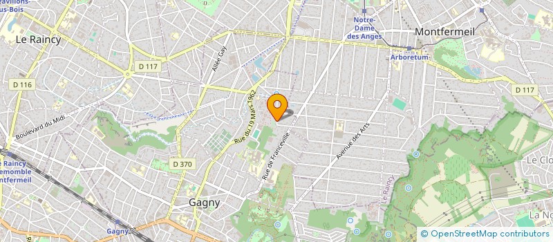 localisation de l'entreprise SCI LA PRESIDENCE à GAGNY