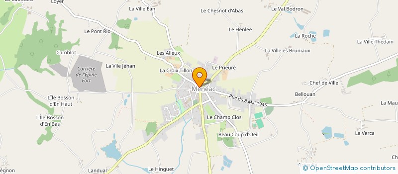 localisation de l'entreprise SCI LA PRESQU'ILE  MENEAC