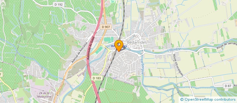 localisation de l'entreprise SCI LA PRESQUE ILE  BEDARRIDES