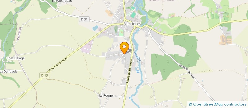 localisation de l'entreprise SCI LA PRESSE à VERRIERES