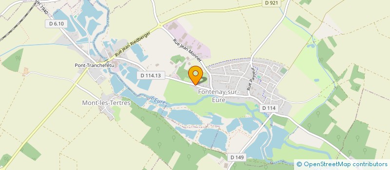 localisation de l'entreprise SCI LA PRETIERE à FONTENAY-SUR-EURE