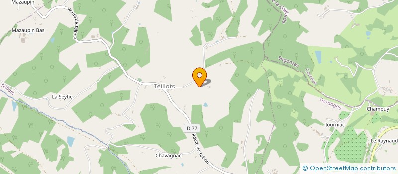 localisation de l'entreprise SCI LA PREVOTE ST ROBERT  HAUTEFORT