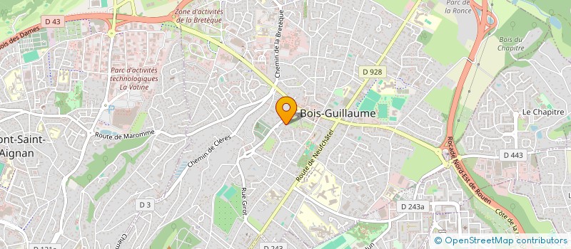 localisation de l'entreprise SCI LA PREVOTIERE à BOIS-GUILLAUME