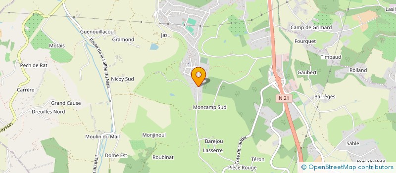 localisation de l'entreprise SCI LA PREVOYANCE  PUJOLS