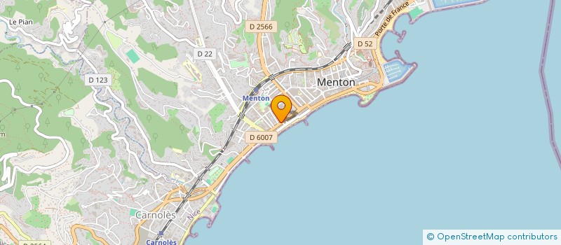 localisation de l'entreprise SCI LA PRIMA CASA à MENTON