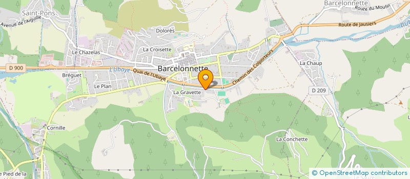 localisation de l'entreprise SCI LA PRIMEROSE à BARCELONNETTE