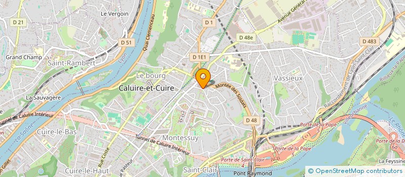 localisation de l'entreprise SCI LA PRINCESSE ET LE NAIN  CALUIRE-ET-CUIRE