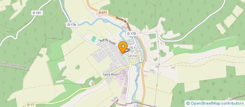 localisation de l'entreprise SCI LA PROMENADE  MUSSY-SUR-SEINE