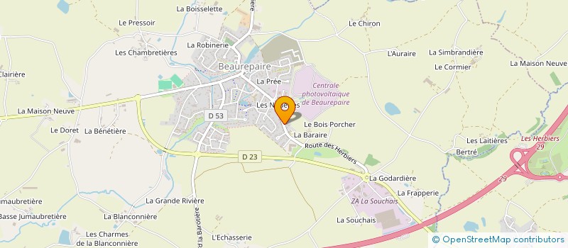 localisation de l'entreprise SCI LA PROMENADE  BEAUREPAIRE