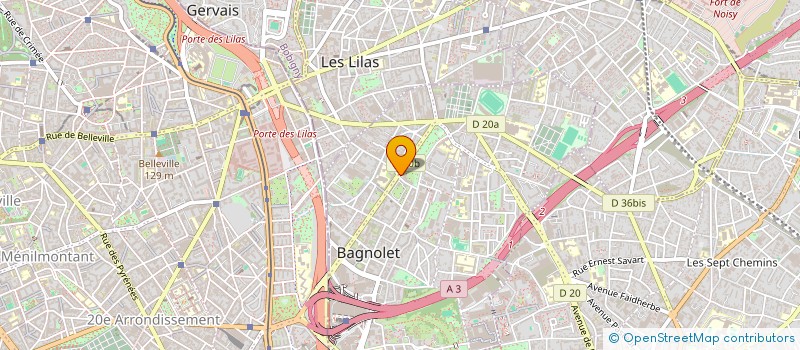 localisation de l'entreprise SCI LA PROPRIETE FAMILIALE à BAGNOLET