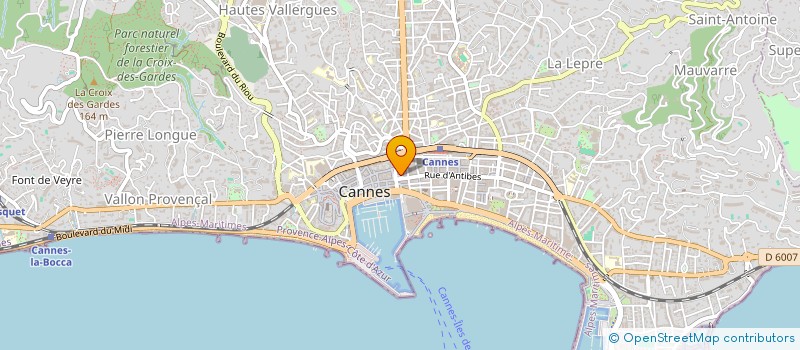 localisation de l'entreprise SCI LA PROVENCALE  CANNES