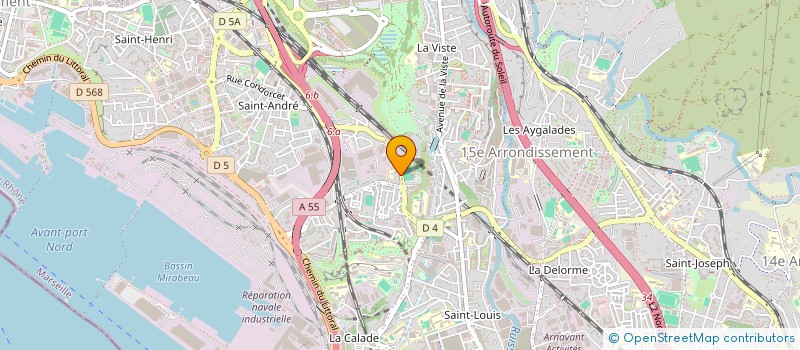 localisation de l'entreprise SCI LA PROVENCALE à MARSEILLE