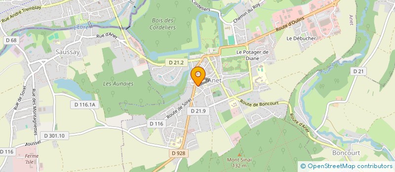 localisation de l'entreprise SCI LA PROVENCALE à ANET