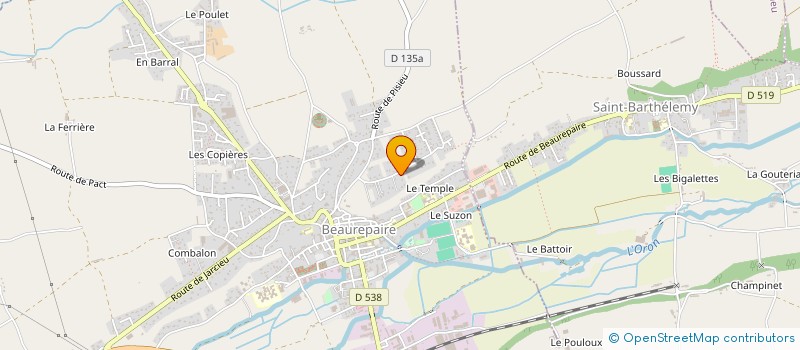 localisation de l'entreprise SCI LA PROVIDENCE  BEAUREPAIRE