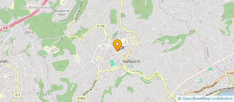localisation de l'entreprise SCI LA PUNTA à VALLAURIS
