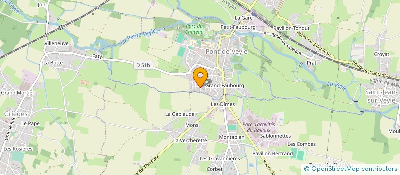 localisation de l'entreprise SCI LA PYRAMIDE  PONT-DE-VEYLE