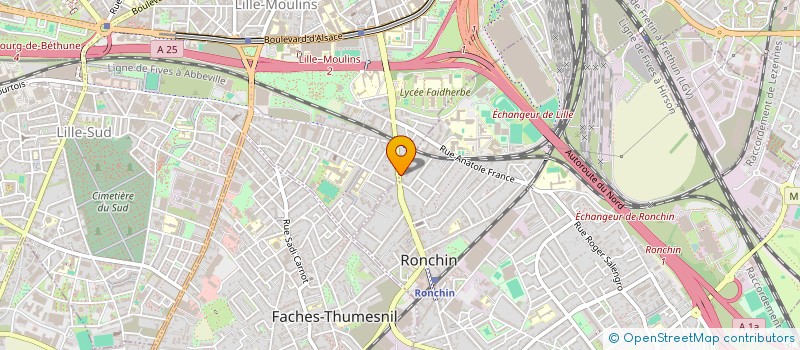 localisation de l'entreprise SCI LA PYRAMIDE  RONCHIN