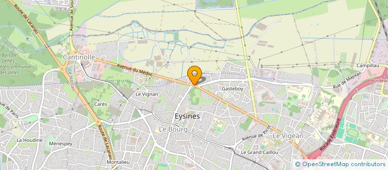 localisation de l'entreprise SCI LA PYRAMIDE II  EYSINES