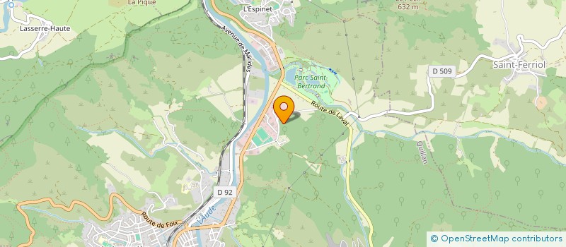 localisation de l'entreprise SCI LA PYRENEENNE à QUILLAN