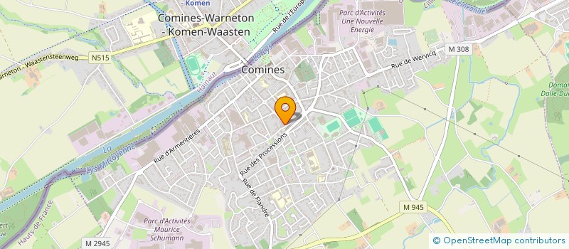 localisation de l'entreprise SCI LA QUARANTAINE  COMINES