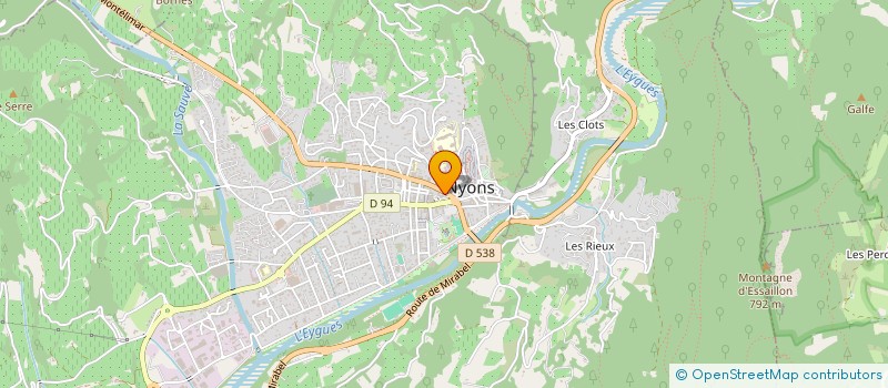 localisation de l'entreprise SCI LA QUENOTTE  NYONS